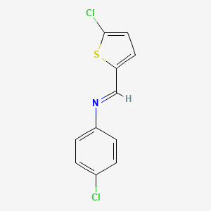 Benzenamine, 4-chloro-N-[(5-chloro-2-thienyl)methylene]-