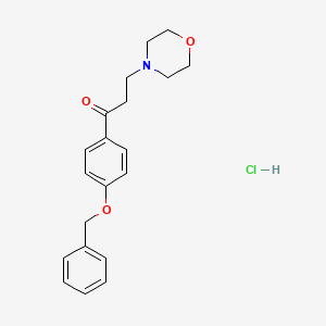 1-Propanone, 3-(4-morpholinyl)-1-(4-(phenylmethoxy)phenyl)-, hydrochloride