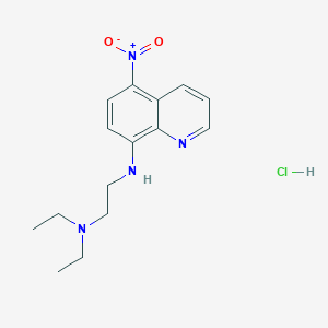 N',N'-diethyl-N-(5-nitroquinolin-8-yl)ethane-1,2-diamine;hydrochloride