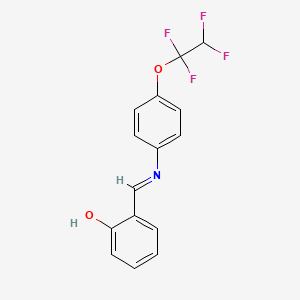 2-({[4-(1,1,2,2-Tetrafluoroethoxy)phenyl]imino}methyl)phenol