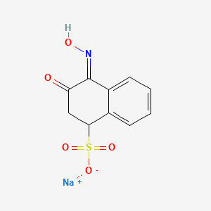 molecular formula C10H8NNaO5S B1656207 sodium;(4Z)-4-hydroxyimino-3-oxo-1,2-dihydronaphthalene-1-sulfonate CAS No. 5152-69-2