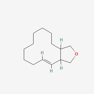 molecular formula C14H24O B1656212 (3AR*,12E,13AR*)-1,3,3A,4,5,6,7,8,9,10,11,13A-Dodecahydrocyclododeca[C]furan CAS No. 51547-44-5