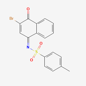 (NZ)-N-(3-bromo-4-oxonaphthalen-1-ylidene)-4-methylbenzenesulfonamide