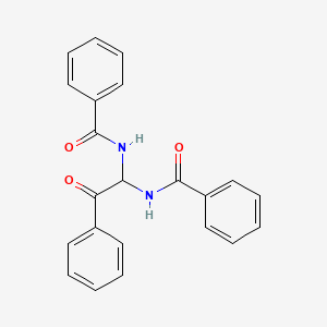 molecular formula C22H18N2O3 B1656221 Benzamide, N,N'-(2-oxo-2-phenylethylidene)bis- CAS No. 51626-19-8