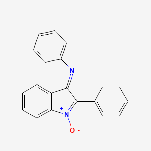 molecular formula C20H14N2O B1656224 1-oxido-N,2-diphenylindol-1-ium-3-imine CAS No. 5165-73-1