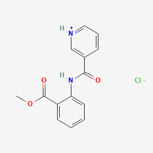 2-((3-Pyridinylcarbonyl)amino)benzoic acid methyl ester monohydrochloride