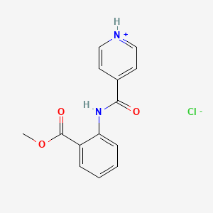 molecular formula C14H13ClN2O3 B1656226 2-((4-Pyridinylcarbonyl)amino)benzoic acid methyl ester monohydrochloride CAS No. 51658-09-4