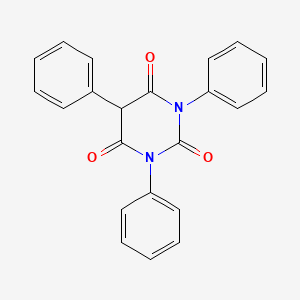 molecular formula C22H16N2O3 B1656228 Barbituric acid, 1,3,5-triphenyl- CAS No. 5167-31-7