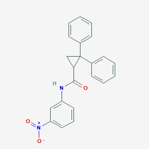 N-(3-nitrophenyl)-2,2-diphenylcyclopropane-1-carboxamide