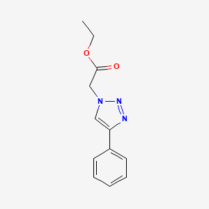 molecular formula C12H13N3O2 B1656235 Ethyl 2-(4-phenyltriazol-1-yl)acetate CAS No. 51720-15-1