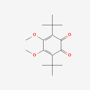 molecular formula C16H24O4 B1656240 3,6-Di-tert-butyl-4,5-dimethoxycyclohexa-3,5-diene-1,2-dione CAS No. 5175-72-4