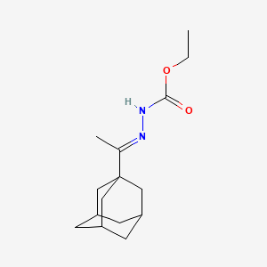 molecular formula C15H24N2O2 B1656241 ethyl N-[(E)-1-(1-adamantyl)ethylideneamino]carbamate CAS No. 5175-75-7
