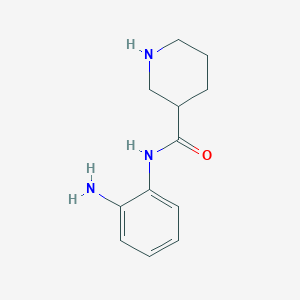 molecular formula C12H17N3O B1656245 N-(2-Aminophenyl)piperidine-3-carboxamide CAS No. 51785-17-2
