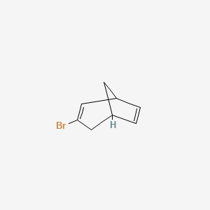 molecular formula C8H9B B1656247 3-Bromobicyclo[3.2.1]octa-2,6-diene CAS No. 51788-41-1