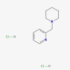 molecular formula C11H18Cl2N2 B1656249 Pyridine, 2-(1-piperidinylmethyl)-, dihydrochloride CAS No. 51794-18-4