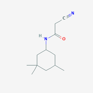 molecular formula C12H20N2O B1656258 2-cyano-N-(3,3,5-trimethylcyclohexyl)acetamide CAS No. 51838-00-7