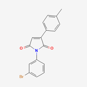 molecular formula C17H12BrNO2 B1656262 1-(3-Bromophenyl)-3-(4-methylphenyl)pyrrole-2,5-dione CAS No. 5186-11-8