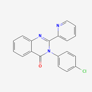 4(3H)-Quinazolinone, 3-(4-chlorophenyl)-2-(2-pyridinyl)-