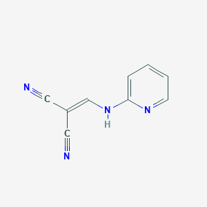 molecular formula C9H6N4 B1656286 Propanedinitrile, [(2-pyridinylamino)methylene]- CAS No. 51991-83-4