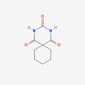 molecular formula C9H12N2O3 B1656288 2,4-Diazaspiro[5.5]undecane-1,3,5-trione CAS No. 52-44-8