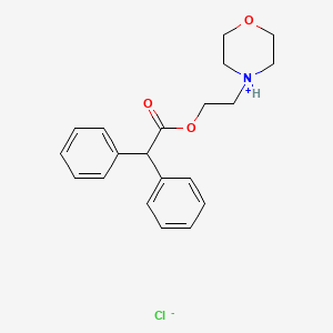 molecular formula C20H24ClNO3 B1656290 2,2-Diphenylacetic acid (2-morpholinoethyl) ester hydrochloride CAS No. 52028-69-0