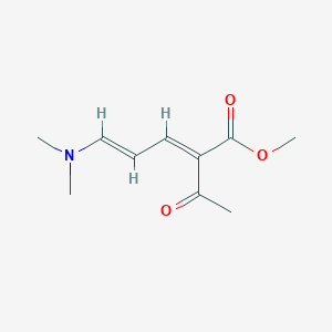 molecular formula C10H15NO3 B1656310 methyl (2E,4E)-2-acetyl-5-(dimethylamino)penta-2,4-dienoate CAS No. 5214-97-1
