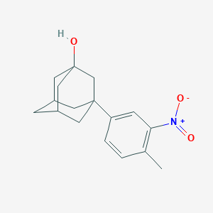 molecular formula C17H21NO3 B1656315 3-(4-Methyl-3-nitrophenyl)adamantan-1-ol CAS No. 5217-31-2