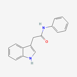 molecular formula C16H14N2O B1656321 Acetanilide, 2-indol-3-YL- CAS No. 52190-18-8