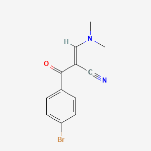molecular formula C12H11BrN2O B1656327 2-(4-Bromobenzoyl)-3-(dimethylamino)acrylonitrile CAS No. 52200-18-7