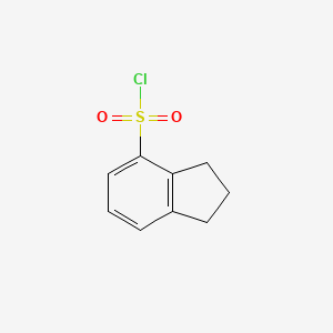 molecular formula C9H9ClO2S B1656328 2,3-dihydro-1H-indene-4-sulfonyl chloride CAS No. 52205-81-9