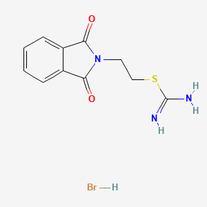molecular formula C11H12BrN3O2S B1656329 Pseudourea, 2-(1,3-dioxo-2-isoindolinyl)ethylthio-, hydrobromide CAS No. 52208-11-4
