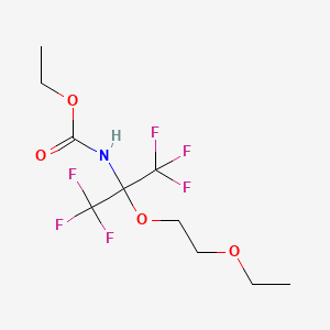 molecular formula C10H15F6NO4 B1656331 Ethyl [2-(2-ethoxyethoxy)-1,1,1,3,3,3-hexafluoropropan-2-yl]carbamate CAS No. 5226-09-5