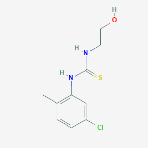 molecular formula C10H13ClN2OS B1656334 Thiourea, N-(5-chloro-2-methylphenyl)-N'-(2-hydroxyethyl)- CAS No. 52266-66-7