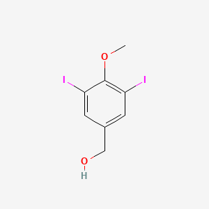 molecular formula C8H8I2O2 B1656339 (3,5-Diiodo-4-methoxyphenyl)methanol CAS No. 52273-41-3