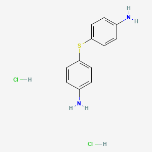 molecular formula C12H14Cl2N2S B1656341 Benzenamine, 4,4'-thiobis-, dihydrochloride CAS No. 52285-42-4