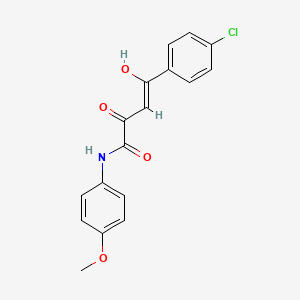 molecular formula C17H14ClNO4 B1656358 (Z)-4-(4-chlorophenyl)-4-hydroxy-N-(4-methoxyphenyl)-2-oxobut-3-enamide CAS No. 5238-32-4