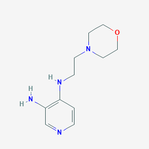 molecular formula C11H18N4O B165637 N4-(2-Morpholinoethyl)pyridine-3,4-diamine CAS No. 1235440-71-7
