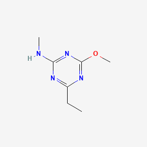 molecular formula C7H12N4O B1656376 4-Ethyl-6-methoxy-N-methyl-1,3,5-triazin-2-amine CAS No. 5248-45-3