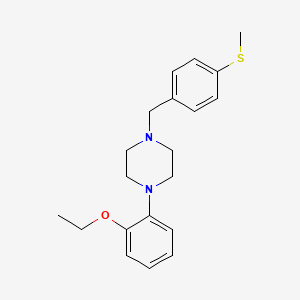 molecular formula C20H26N2OS B1656399 1-(2-Ethoxyphenyl)-4-[(4-methylsulfanylphenyl)methyl]piperazine CAS No. 5258-35-5