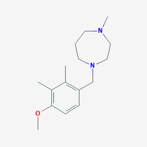 molecular formula C16H26N2O B1656414 1-[(4-Methoxy-2,3-dimethylphenyl)methyl]-4-methyl-1,4-diazepane CAS No. 5266-55-7