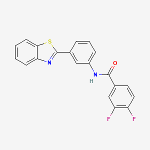 N-[3-(1,3-benzothiazol-2-yl)phenyl]-3,4-difluorobenzamide