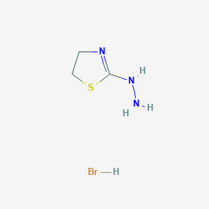 molecular formula C3H8BrN3S B1656418 2-Thiazolidinone, hydrazone, hydrobromide CAS No. 52680-55-4