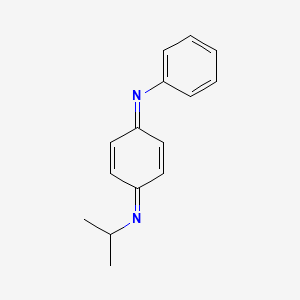 molecular formula C15H16N2 B1656459 Benzenamine, N-[4-[(1-methylethyl)imino]-2,5-cyclohexadien-1-ylidene]- CAS No. 52870-43-6