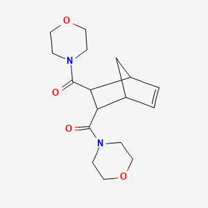 B1656460 [3-(Morpholine-4-carbonyl)-2-bicyclo[2.2.1]hept-5-enyl]-morpholin-4-ylmethanone CAS No. 5288-84-6