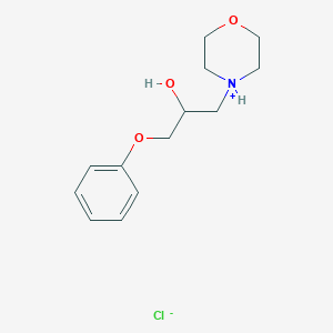 1-Morpholin-4-ium-4-yl-3-phenoxypropan-2-ol;chloride