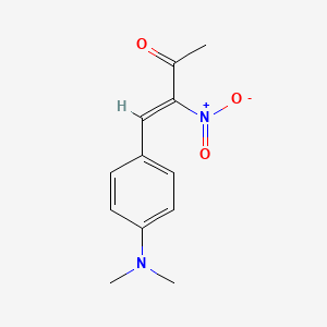 molecular formula C12H14N2O3 B1656496 (Z)-4-[4-(Dimethylamino)phenyl]-3-nitrobut-3-en-2-one CAS No. 5305-86-2