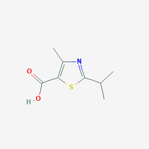 molecular formula C8H11NO2S B165650 2-Isopropyl-4-methyl-1,3-thiazole-5-carboxylic acid CAS No. 137267-29-9