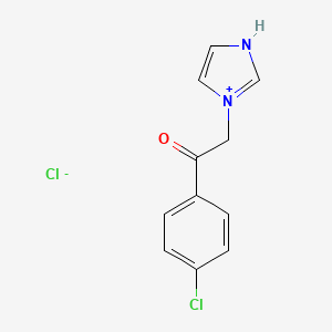 3-[2-(4-chlorophenyl)-2-oxoethyl]-1H-imidazol-3-ium chloride