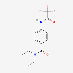 N,N-diethyl-4-[(2,2,2-trifluoroacetyl)amino]benzamide