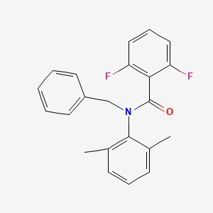 molecular formula C22H19F2NO B1656531 N-benzyl-N-(2,6-dimethylphenyl)-2,6-difluorobenzamide CAS No. 5315-91-3